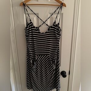 City Chic B&W Stripped Dress